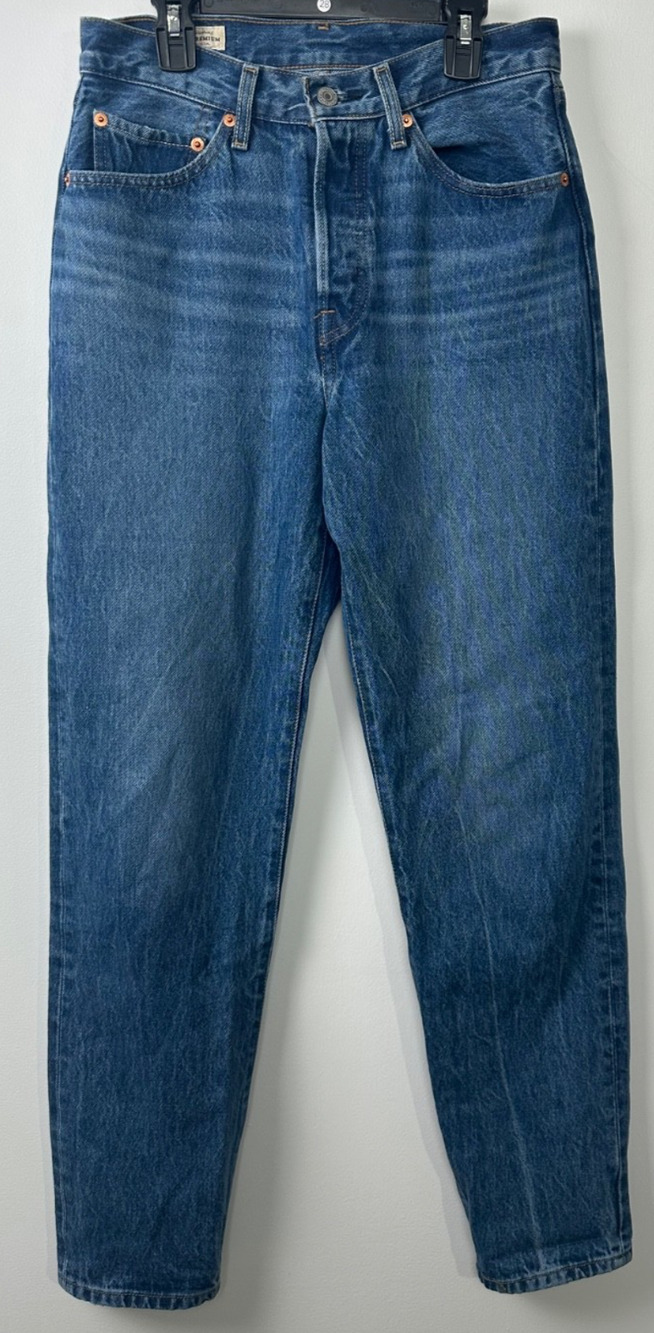 Levi's Premium Women 501 '81 Tapered Leg High Rise Button Fly Jeans 26X31 D22